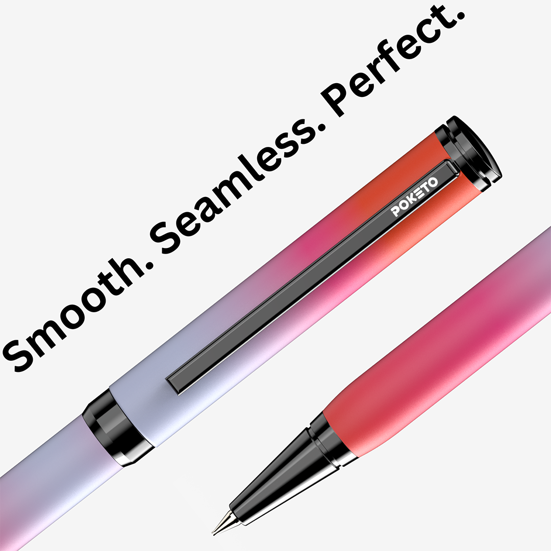 Poketo Ombre Dual Shade Metallic Ball Pen Set (Set of 3)