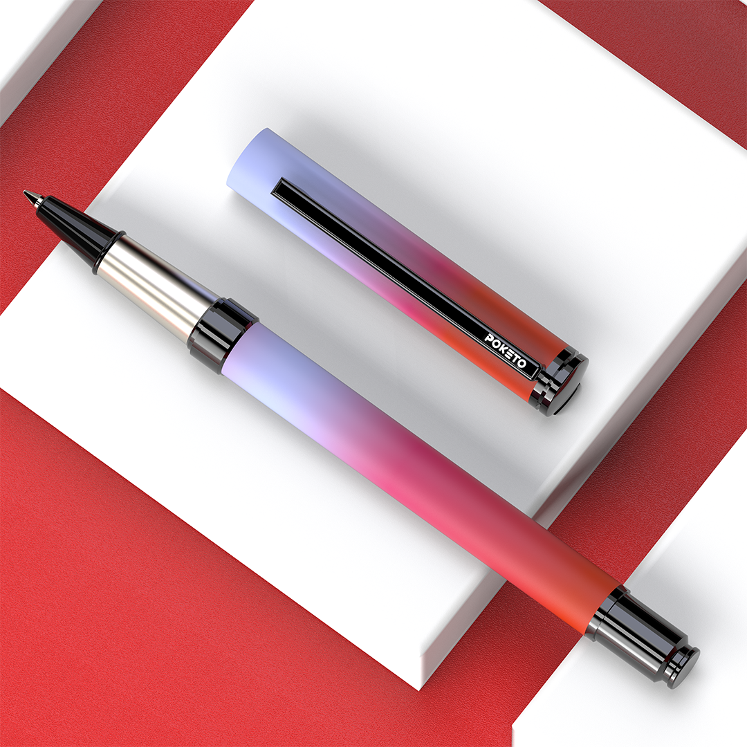 Poketo Ombre Dual Shade Metallic Roller Pen Set (3 Pens)