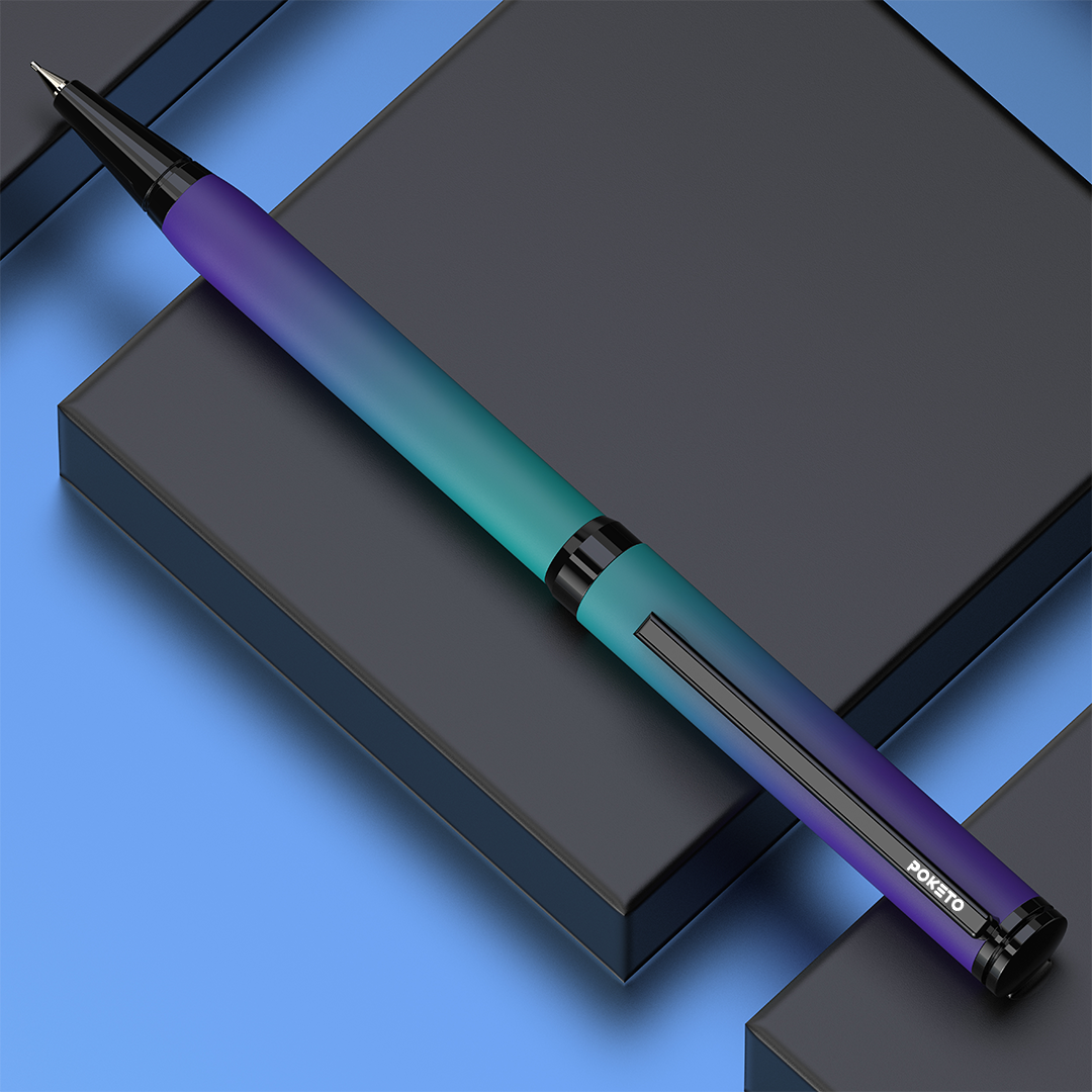 Poketo Ombre Dual Shade Metallic Ball Pen Set (Set of 3)