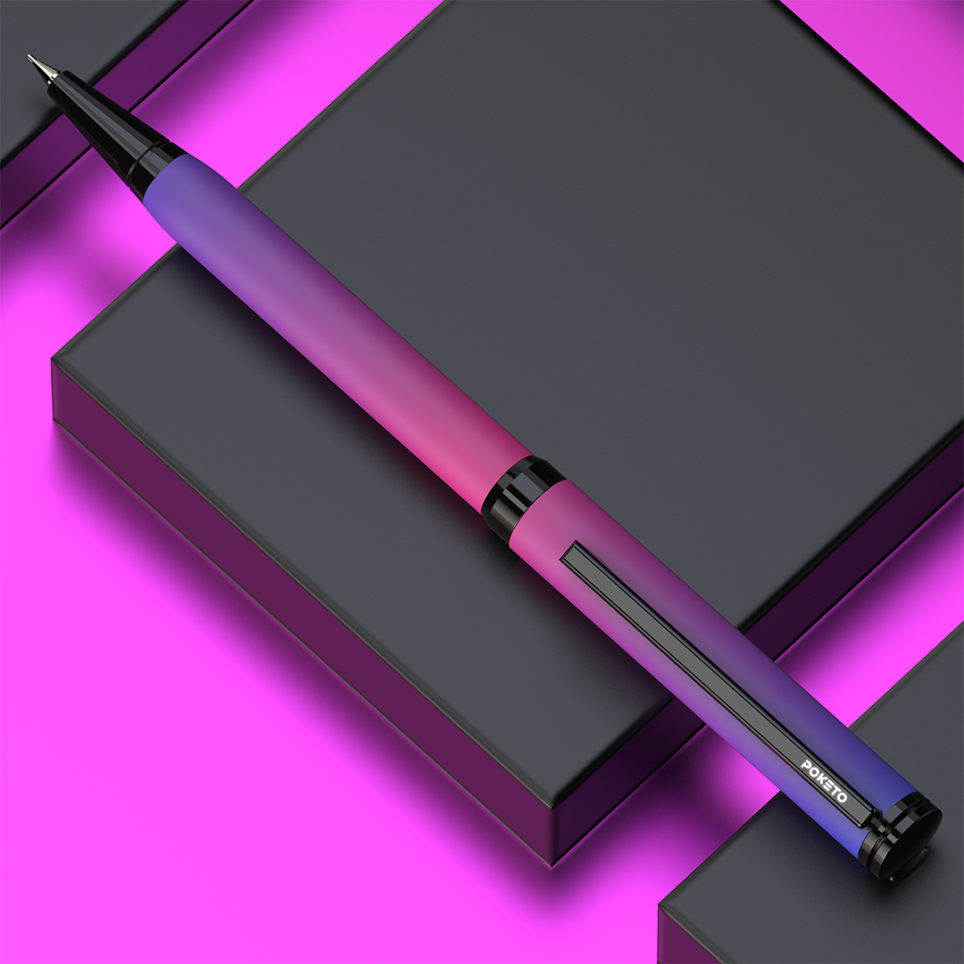 Poketo Ombre Dual Shade Metallic Ball Pen Set (Set of 3)