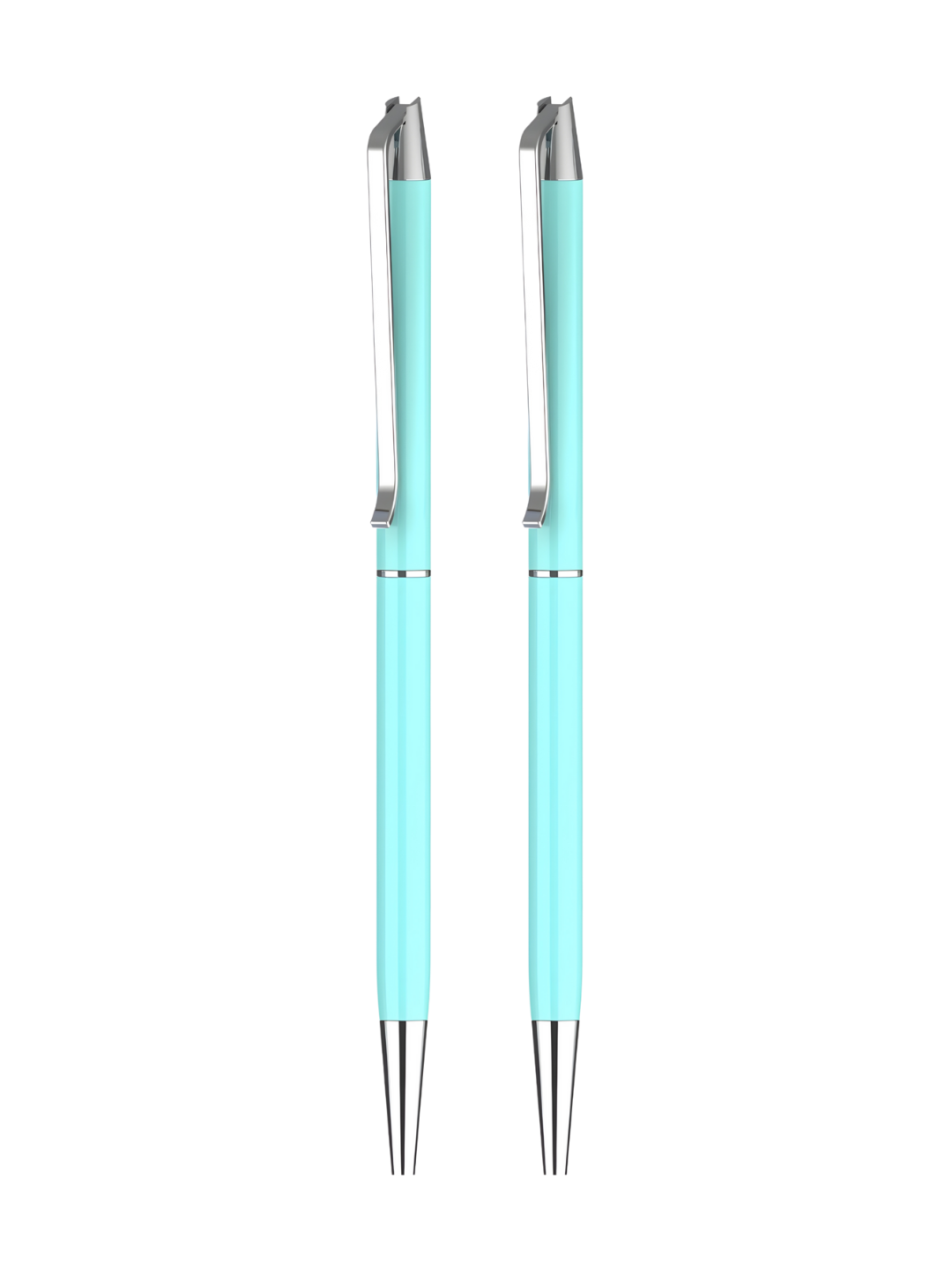 Boom Sleek Metallic Ball Pen - Cyan