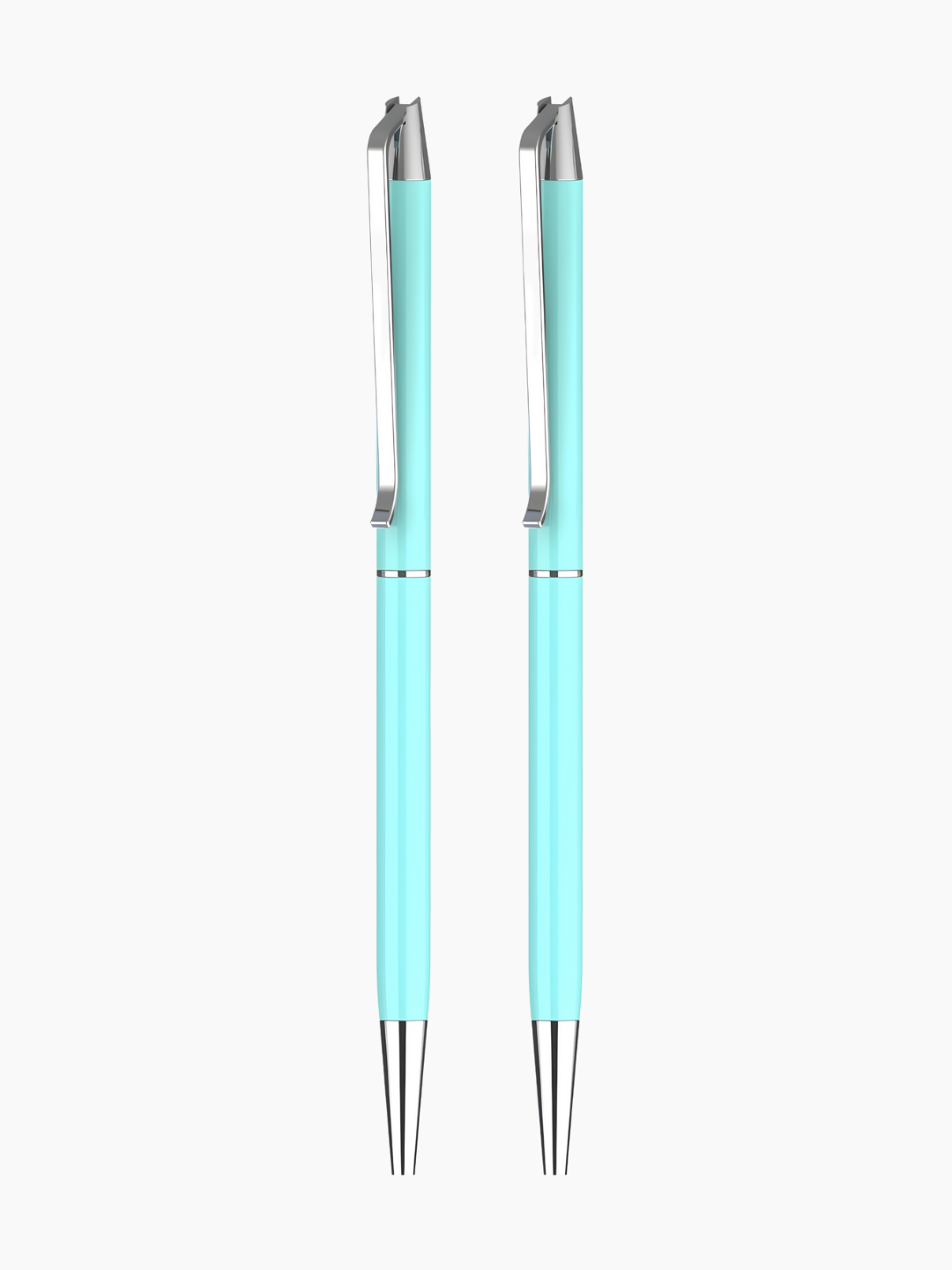 Boom Sleek Metallic Ball Pen - Cyan