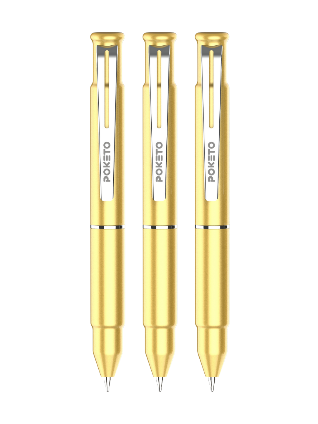 Mini Bullet Metallic Ball Pen - India's Most Smallest Pen - Gold