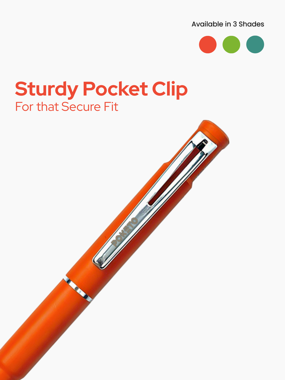 Poketo Nano Solid & Ombre Ball Pen - World's Smallest Pocket Size Ball Pen (Pack of 5)