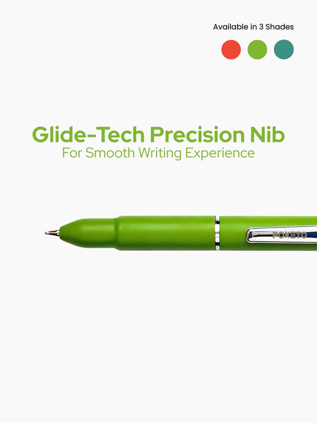 Poketo Nano Solid & Ombre Ball Pen - World's Smallest Pocket Size Ball Pen (Pack of 5)