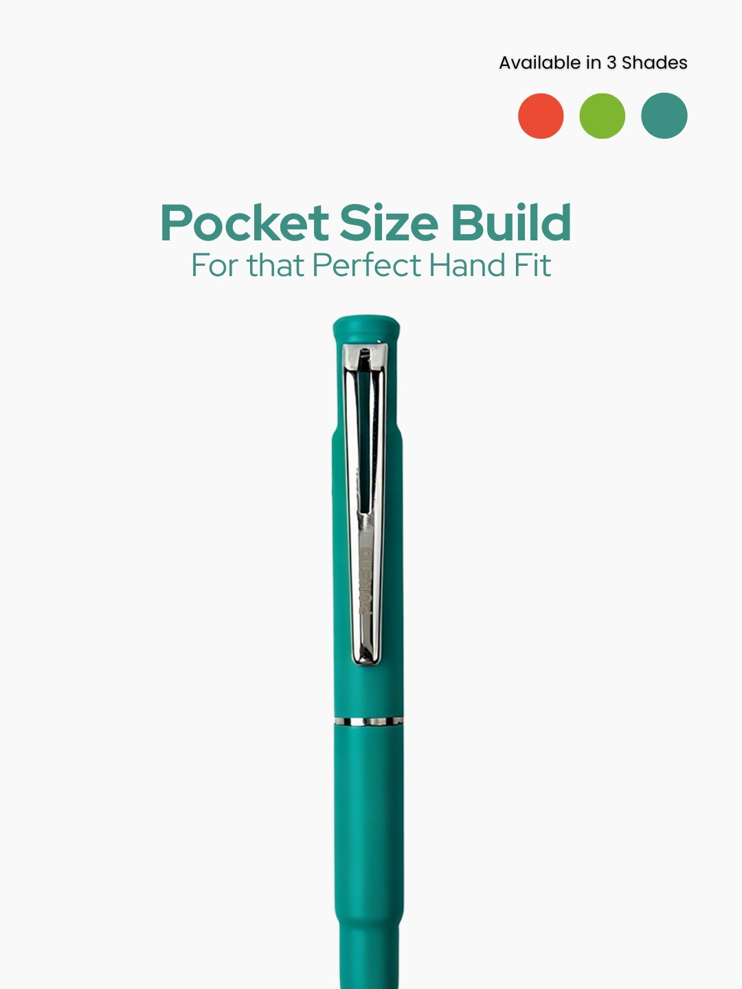 Poketo Nano Solid & Ombre Ball Pen - World's Smallest Pocket Size Ball Pen (Pack of 5)