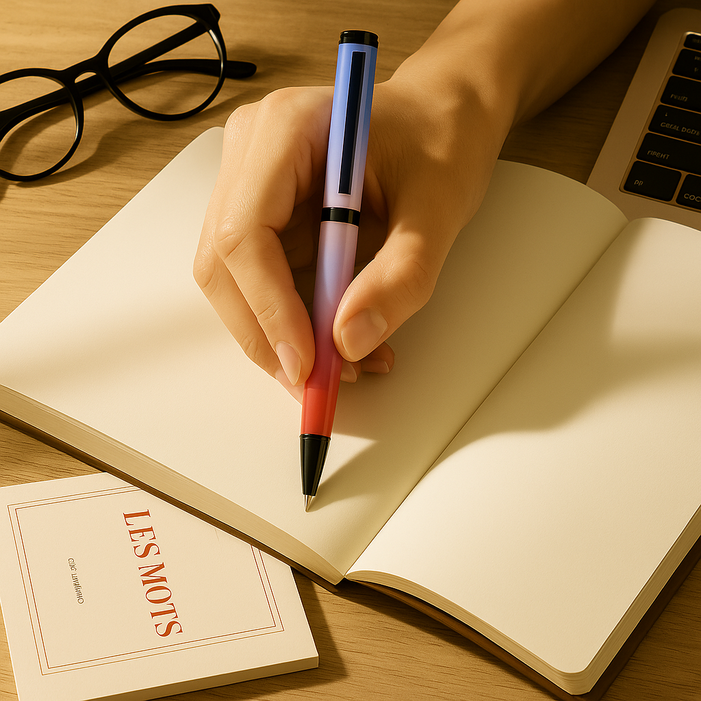 Poketo Ombre Dual Shade Metallic Roller & Ball Pen Set (6 Pens)