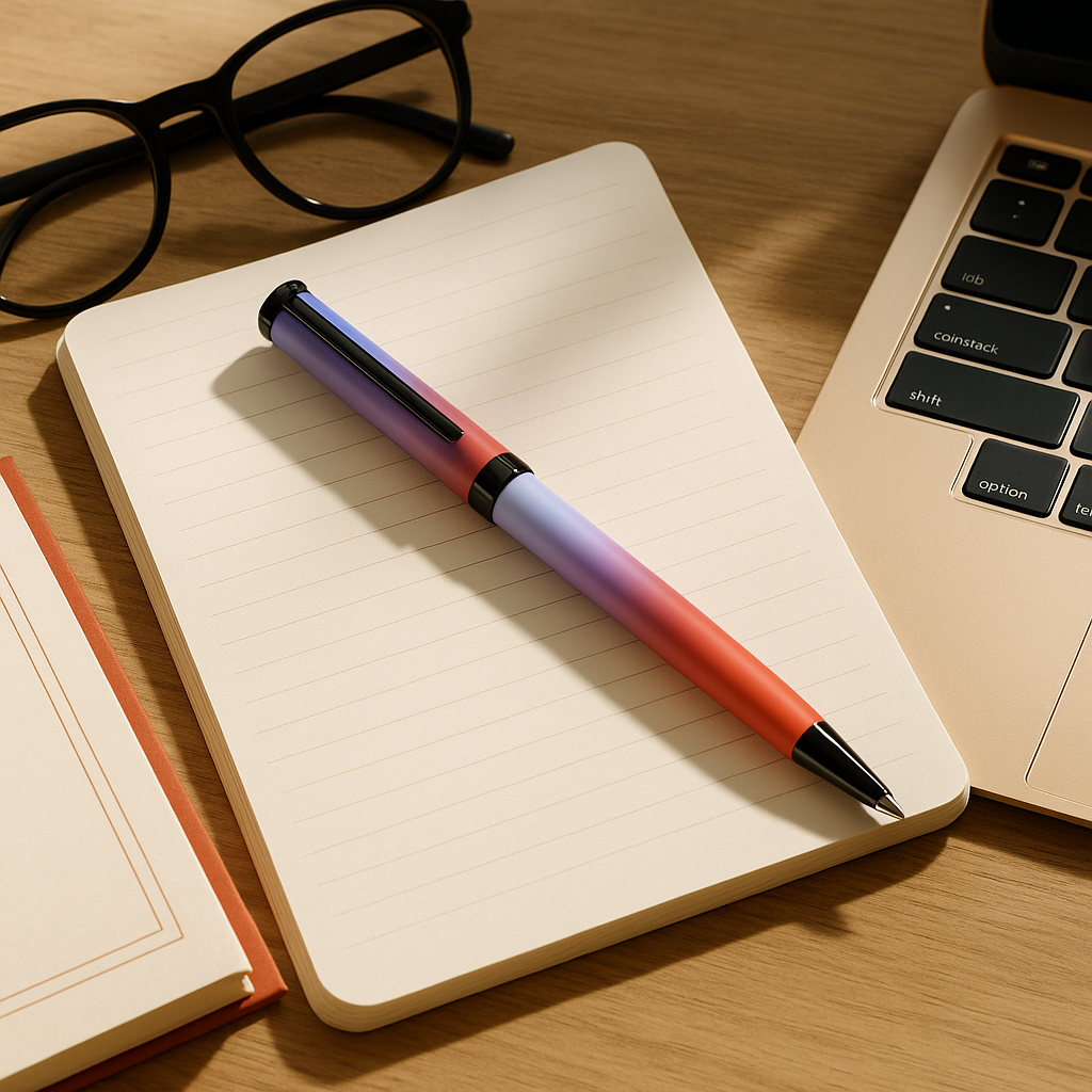 Poketo Ombre Dual Shade Metallic Roller Pen Set (3 Pens)