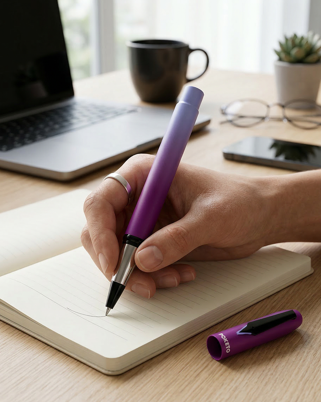 The Lilac Bloom SnapCap Ombre Roller Pen - Set of 2