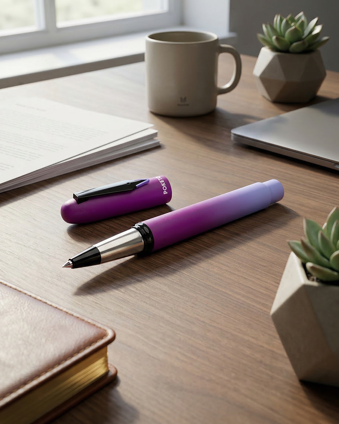 The Lilac Bloom SnapCap Ombre Roller Pen - Set of 2