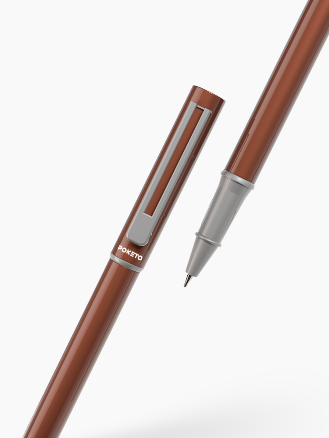 Maxx Magnetic Metallic Roller Pen – Brown Chrome