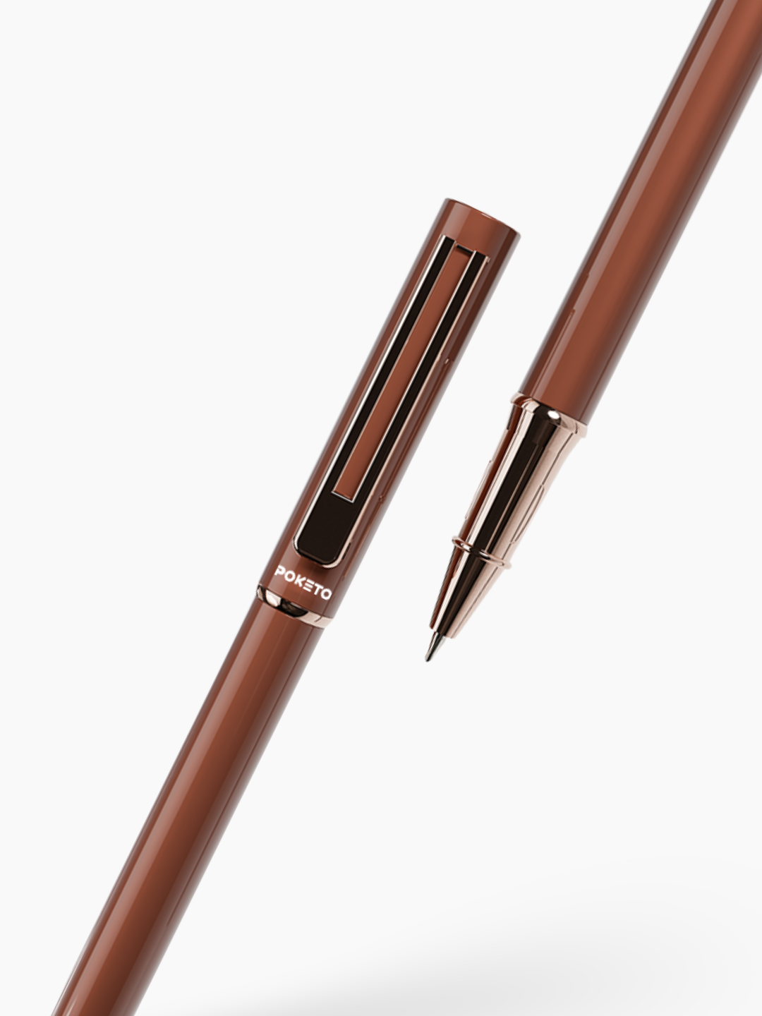 Maxx Magnetic Metallic Roller Pen – Brown Copper