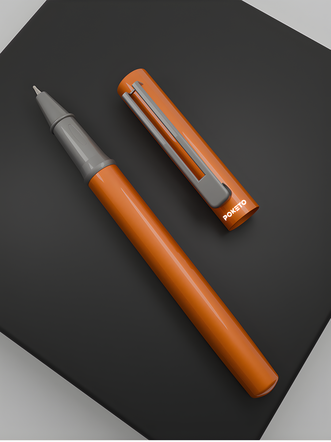 Maxx Magnetic Metallic Roller Pen – Sunset Orange