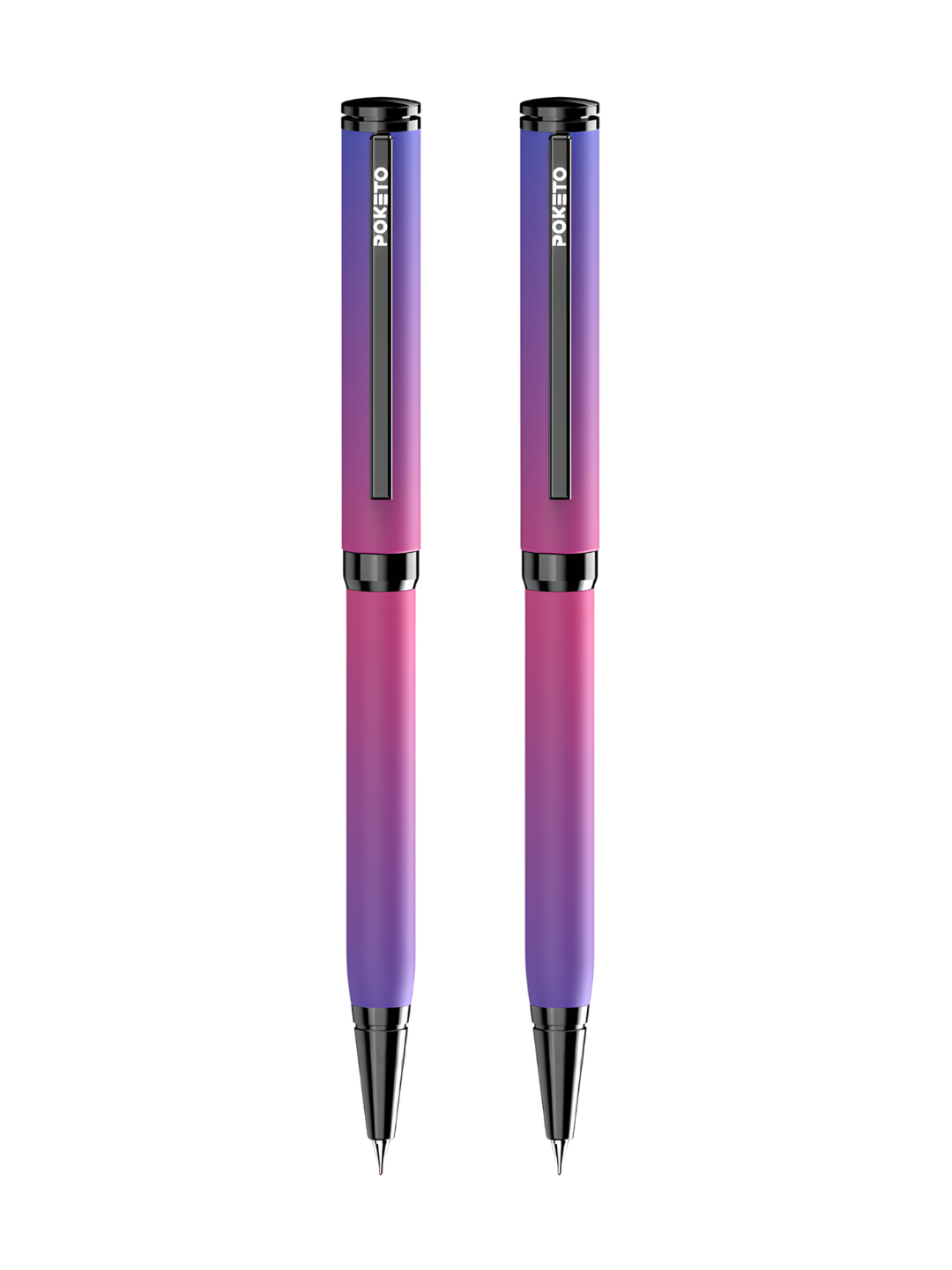 Poketo Ombre Dual Shade Metallic Ball Pen - Purple Authority