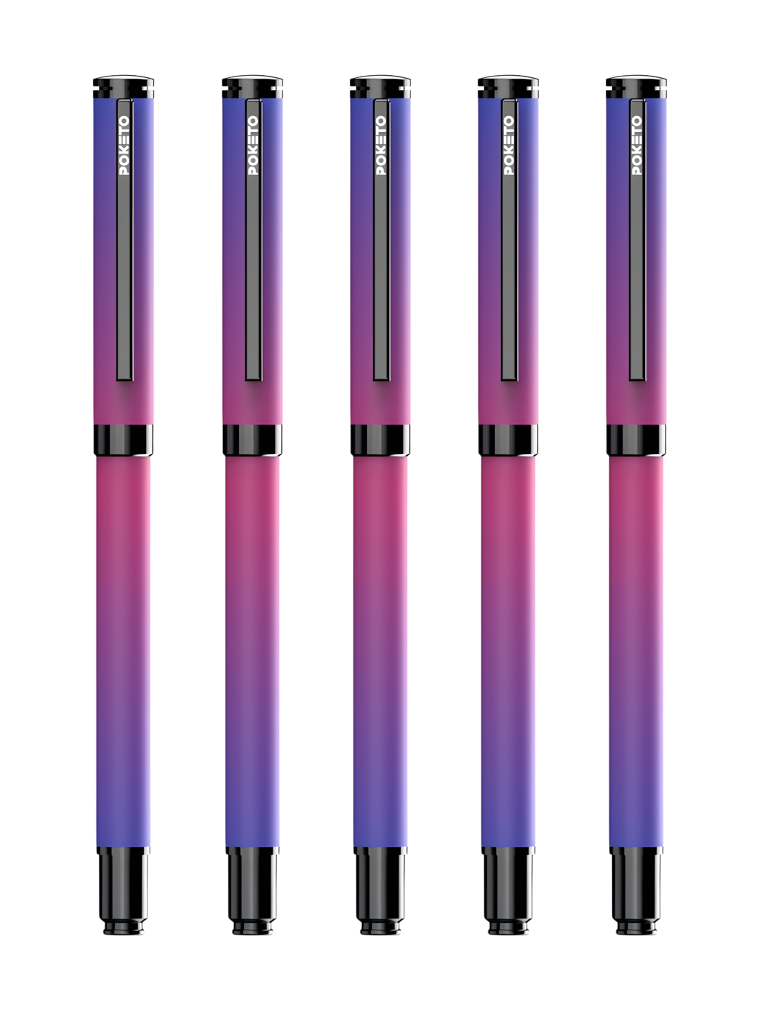 Poketo Ombre Dual Shade Metallic Roller Pen - Purple Authority