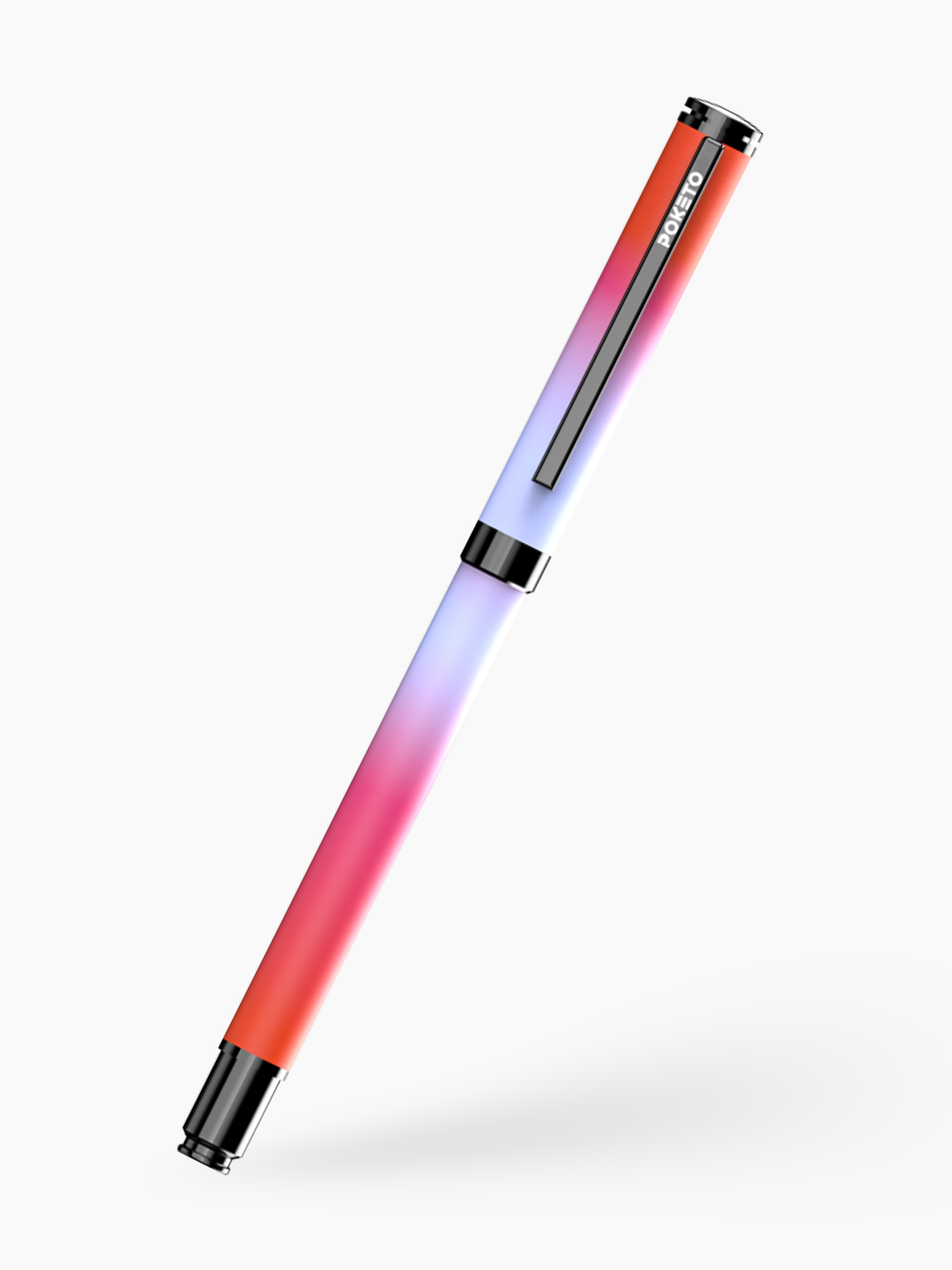 Poketo Ombre Dual Shade Metallic Roller Pen - Rose Flame