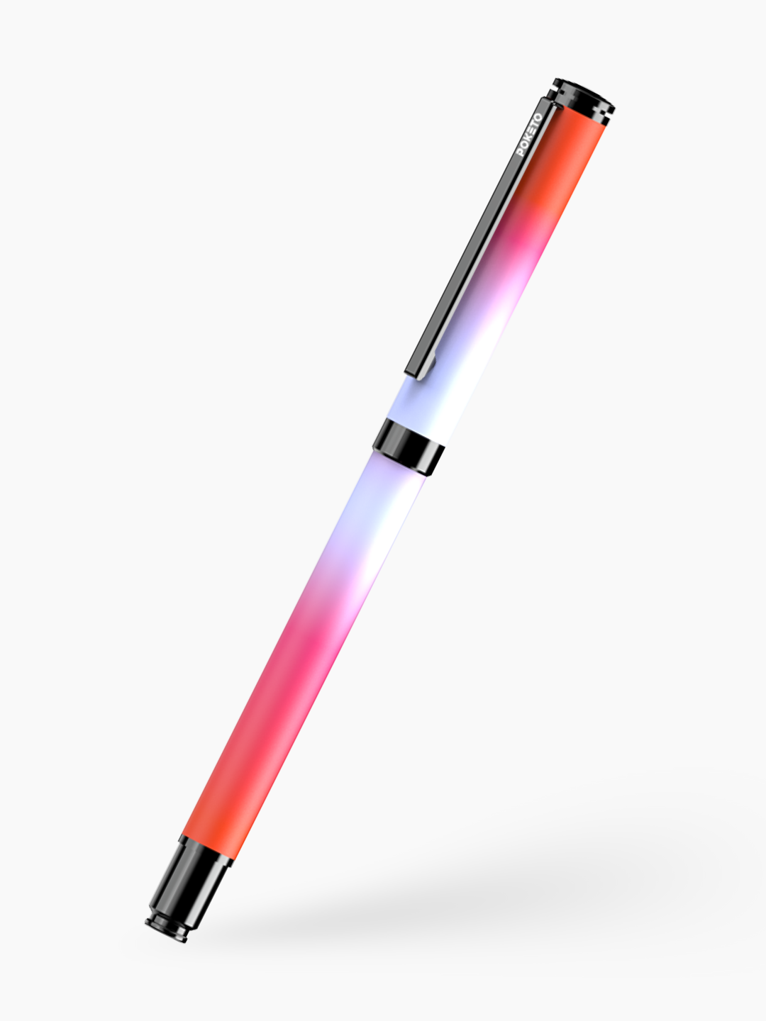 Poketo Ombre Dual Shade Metallic Roller Pen - Rose Flame