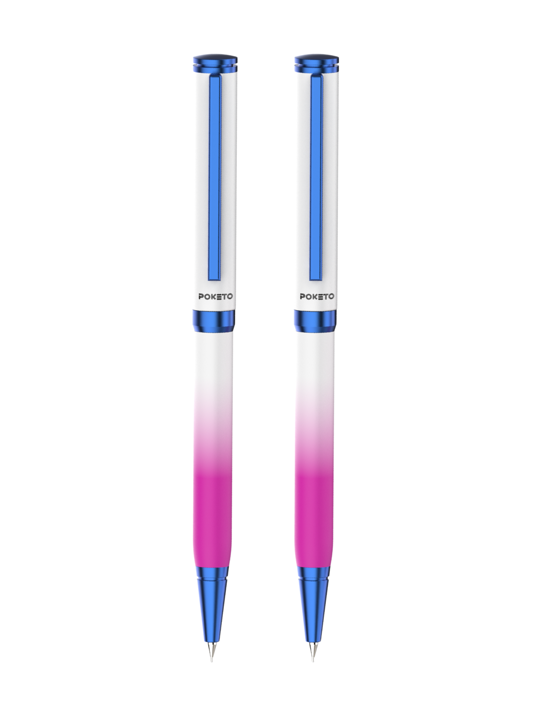 UVx Photon - India's 1st Color Changing Metallic Ball Pen - White & Blue
