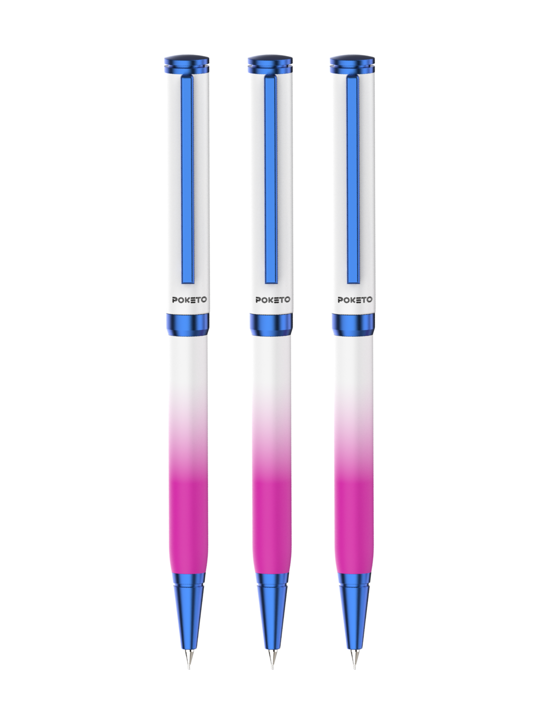 UVx Photon - India's 1st Color Changing Metallic Ball Pen - White & Blue