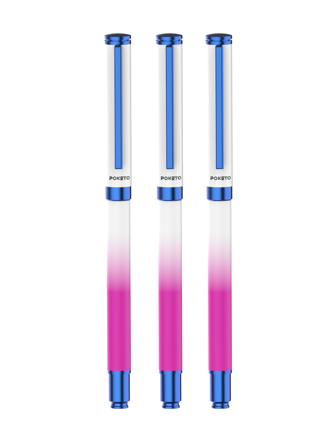 UVx Photon - India's 1st Color Changing Metallic Roller Pen - White & Blue