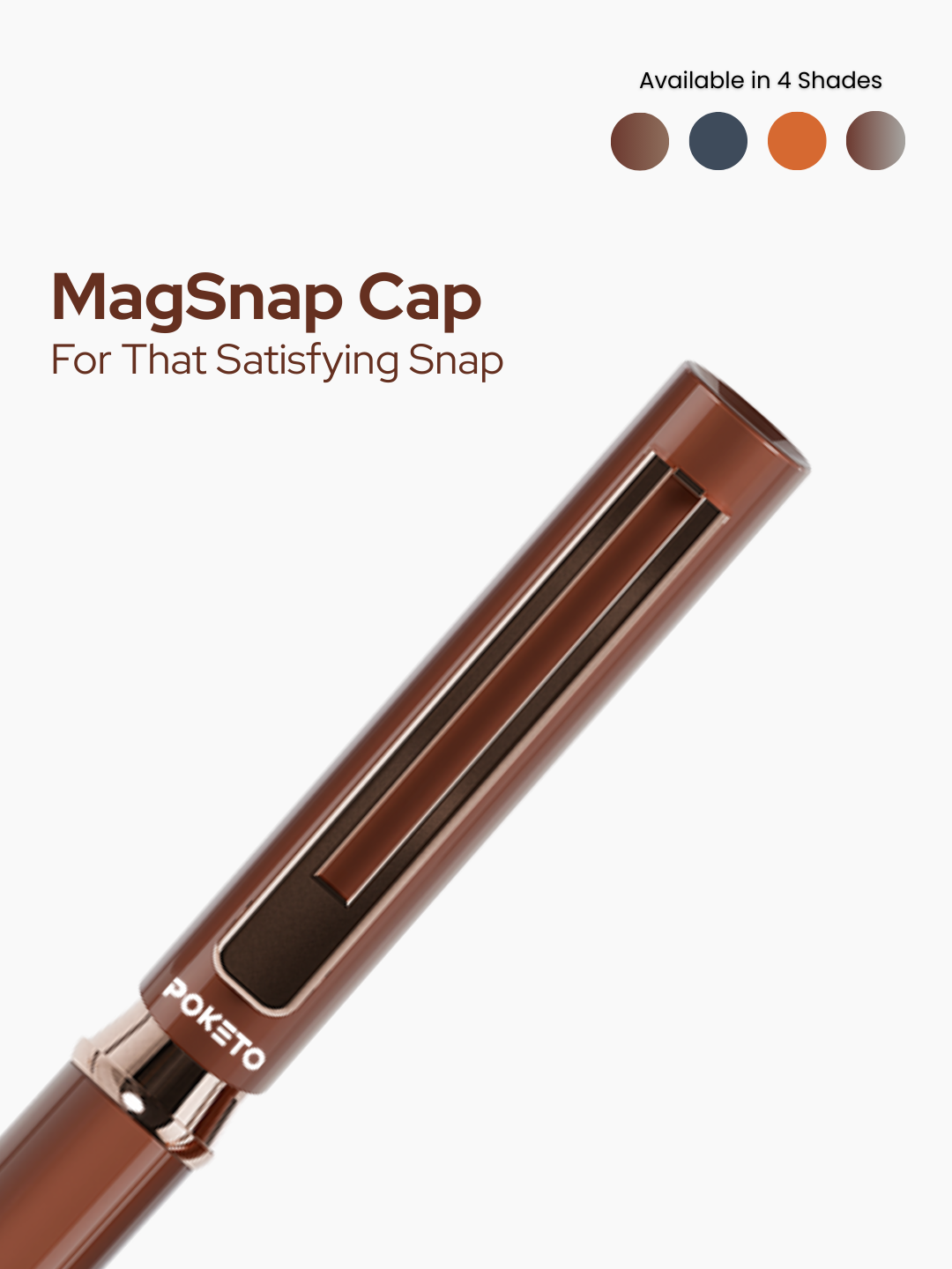Maxx Magnetic Metallic Roller Pen – Brown Copper