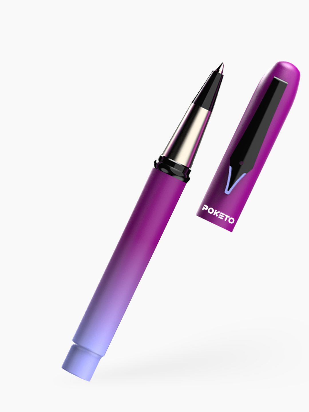The Lilac Bloom SnapCap Ombre Roller Pen