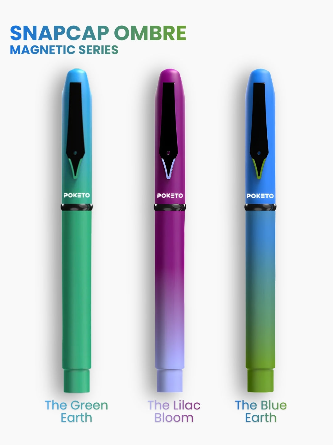 SnapCap Ombre Roller Pen (Set of 2) - Lilac Bloom & Green Earth