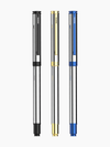 Sterling Viva Premium Metallic Plated Roller Pen (Set of 3)