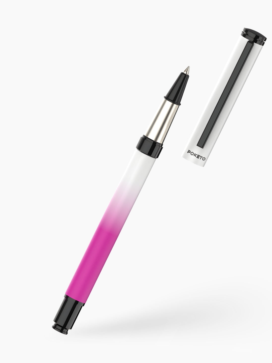 UVx Photon - India's 1st Color Changing Metallic Roller Pen - White & Black