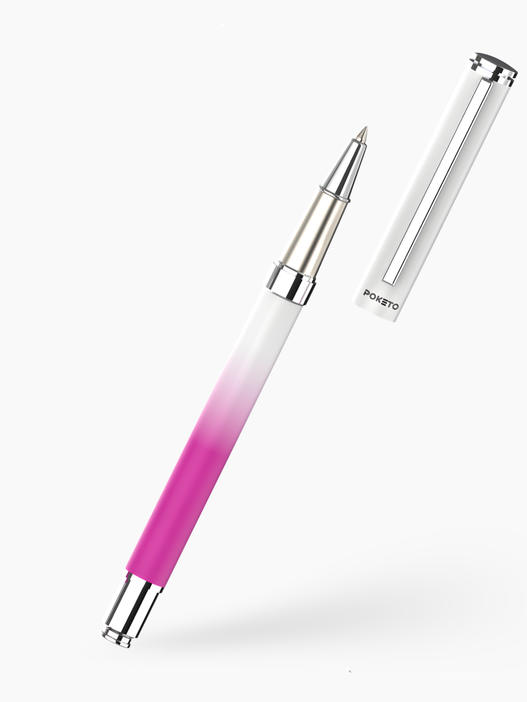 UVx Photon - India's 1st Color Changing Metallic Roller Pen - White & Silver