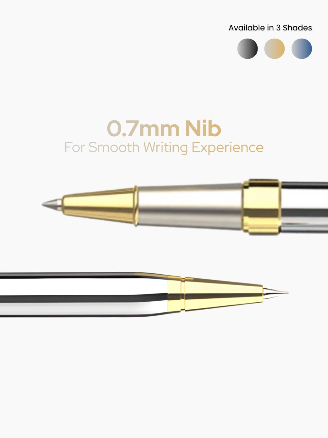 Sterling Viva Premium Metallic Plated Roller & Ball Pen Set – Jet Black