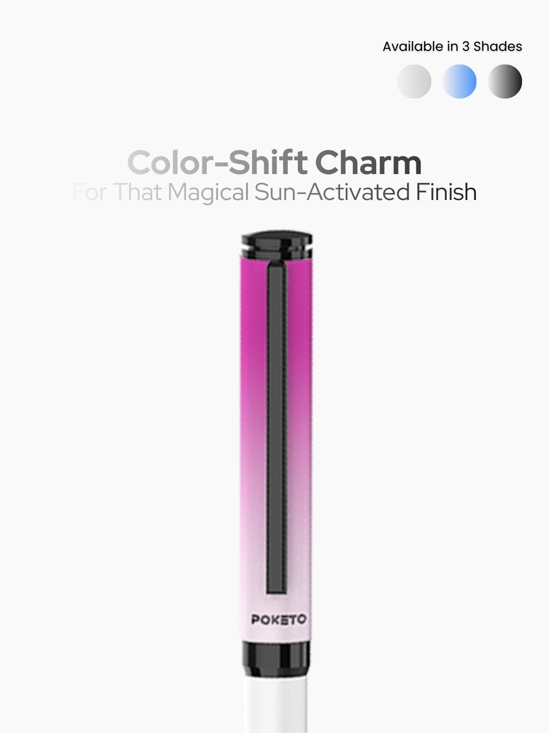 UVx Photon - India's 1st Color Changing Metallic Roller & Ball Pen Set - White & Blue